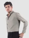 Khaki Stripe Button Down Collar Shirt