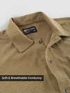Khaki Waffle Corduroy Shacket