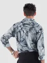 Light Grey Bold Flower Print Shirt