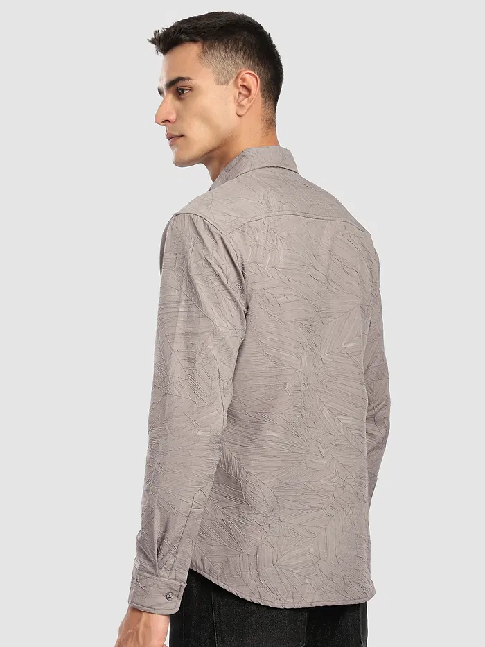 Light Grey Crushed Shirt