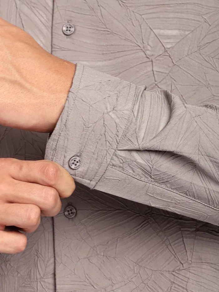 Light Grey Crushed Shirt