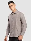 Light Grey Crushed Shirt