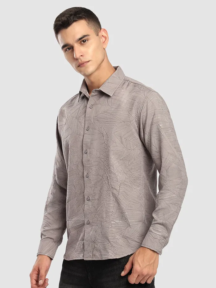 Light Grey Crushed Shirt