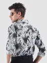 Light Grey Splash Printed Shirt