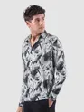 Light Grey Splash Printed Shirt