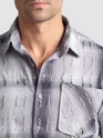 Lilac Frayed Check Shirt