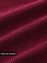 Maroon Lazer Cut Floral Textured Corduroy Shirt