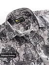 Mauve Abstract Flower Print Shirt