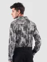 Mauve Abstract Flower Print Shirt