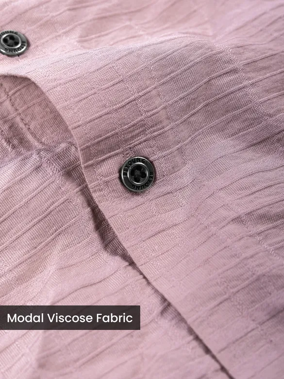 Mauve Textured Check Shirt