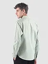 Mist Grey Mandarin Collar Textured Shirt