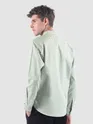 Mist Grey Mandarin Collar Textured Shirt