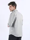 Mist Grey Textured Cotton Shirt
