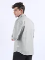 Mist Grey Textured Cotton Shirt