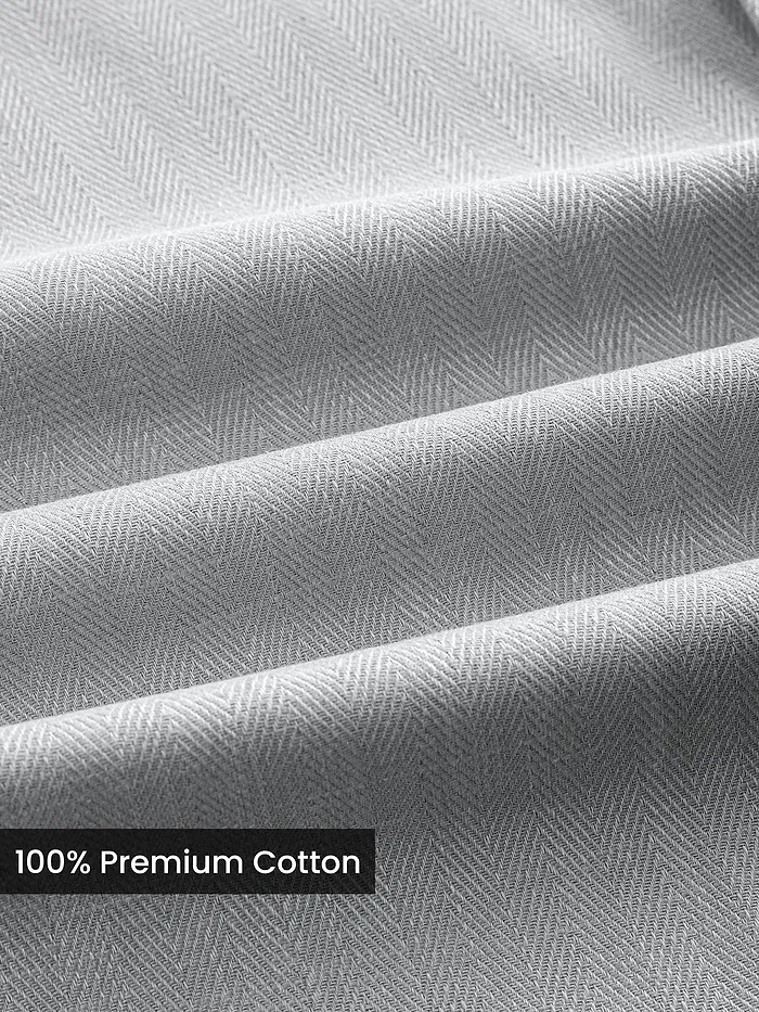 Mist Grey Textured Cotton Shirt