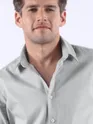 Mist Grey Textured Cotton Shirt