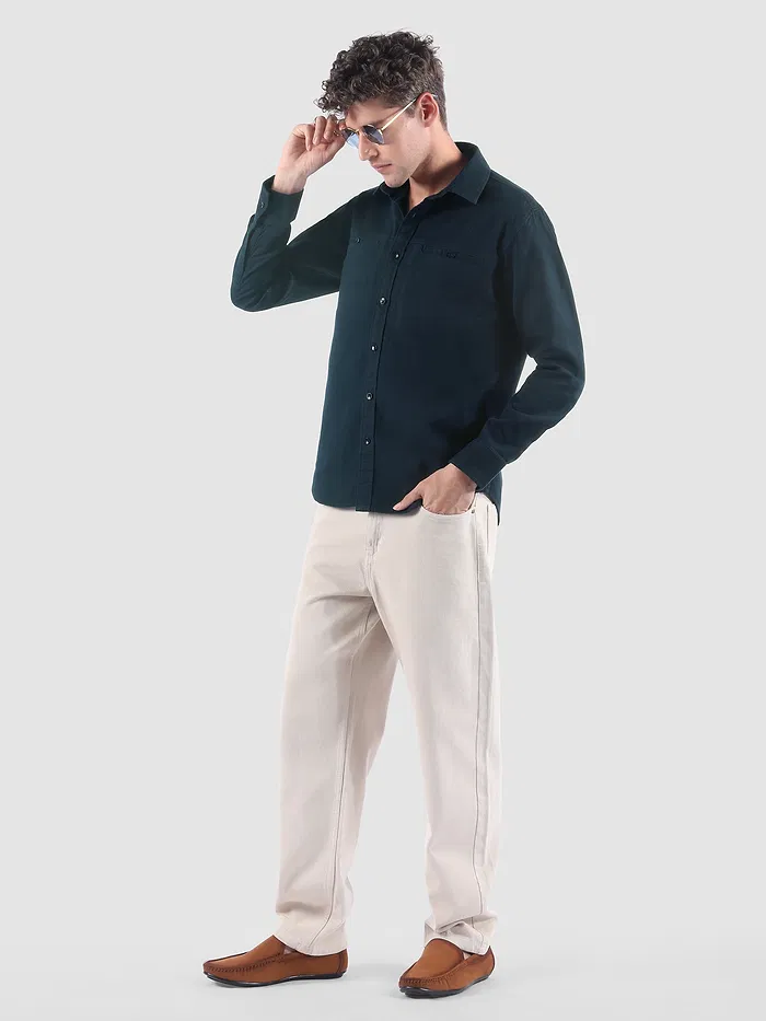 Navy Welt Pocketed Shirt