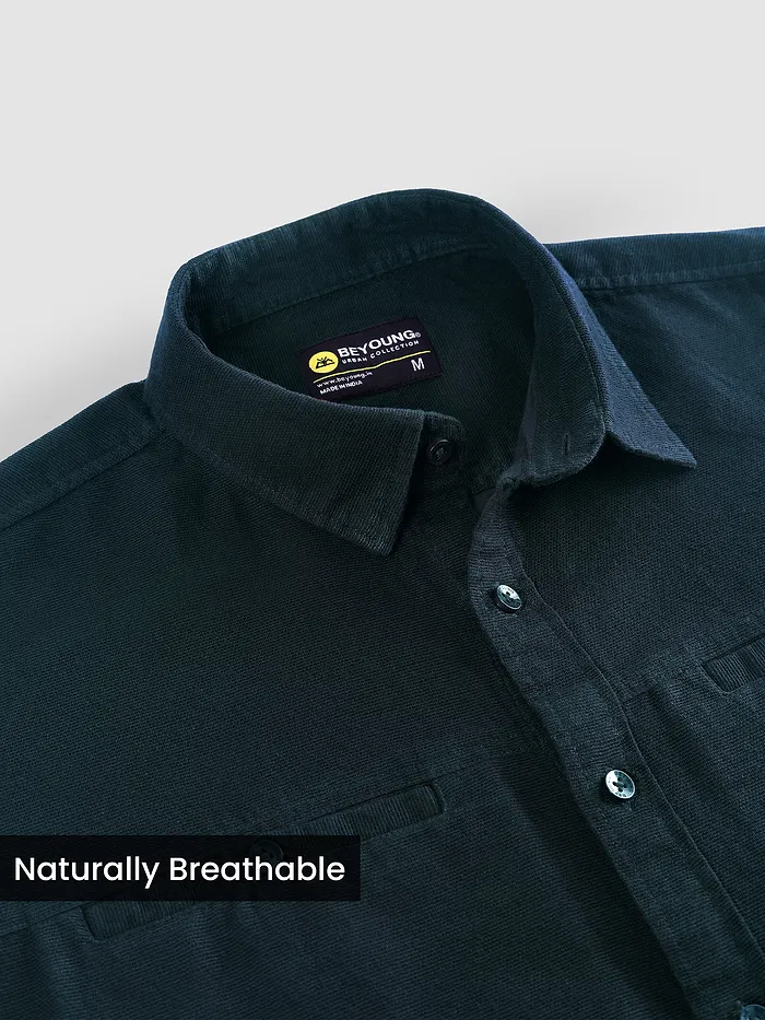 Navy Welt Pocketed Shirt