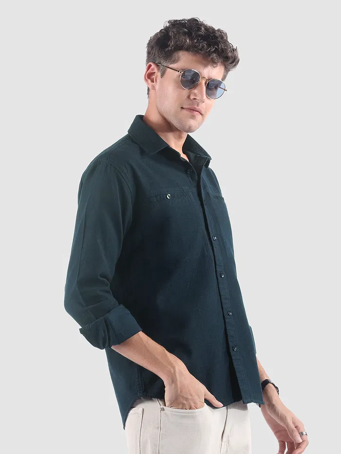 Navy Welt Pocketed Shirt