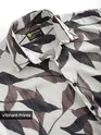 Off White Leaf Print Shirt
