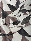 Off White Leaf Print Shirt