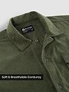 Olive Waffle Corduroy Shacket