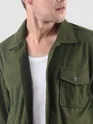 Olive Waffle Corduroy Shacket