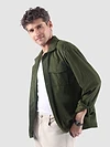 Olive Waffle Corduroy Shacket