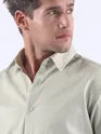 Pastle Green Textured Cotton Shirt