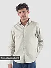 Pastle Green Textured Cotton Shirt
