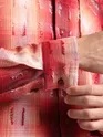Red Frayed Check Shirt