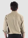 Sand Brown Stripe Button Down Collar Shirt