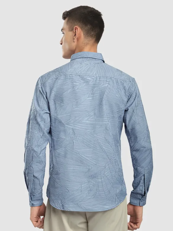 Soft Blue Crushed Shirt