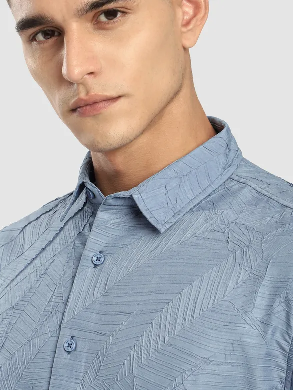 Soft Blue Crushed Shirt
