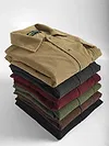 Khaki Waffle Corduroy Shacket
