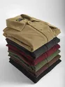 Wine Waffle Corduroy Shacket