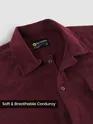 Wine Waffle Corduroy Shacket