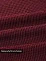Wine Waffle Corduroy Shacket