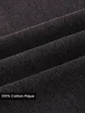 Black Acid Wash Polo T-shirt