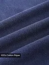 Denim Blue Acid Wash Polo T-shirt