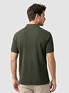 Deep Olive Acid Wash Polo T-shirt