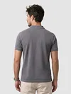 Grey Acid Wash Polo T-shirt