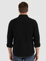 Black Dual Pocket Corduroy Shirt