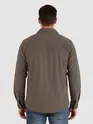 Charcoal Brown Dual Pocket Corduroy Shirt
