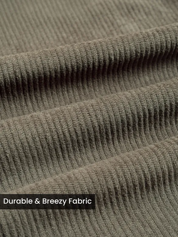 Dusty Olive Dual Pocket Corduroy Shirt
