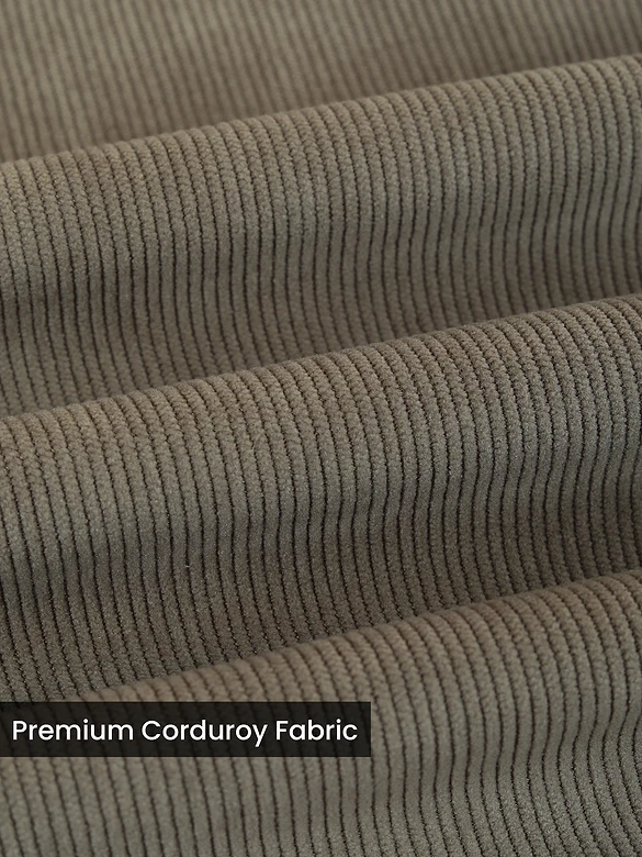 Dusty Olive Solid Corduroy Shirt