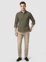 Dusty Olive Solid Corduroy Shirt