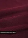Maroon Solid Corduroy Shirt