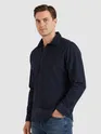 Navy Solid Corduroy Shirt