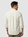 Off White Solid Corduroy Shirt